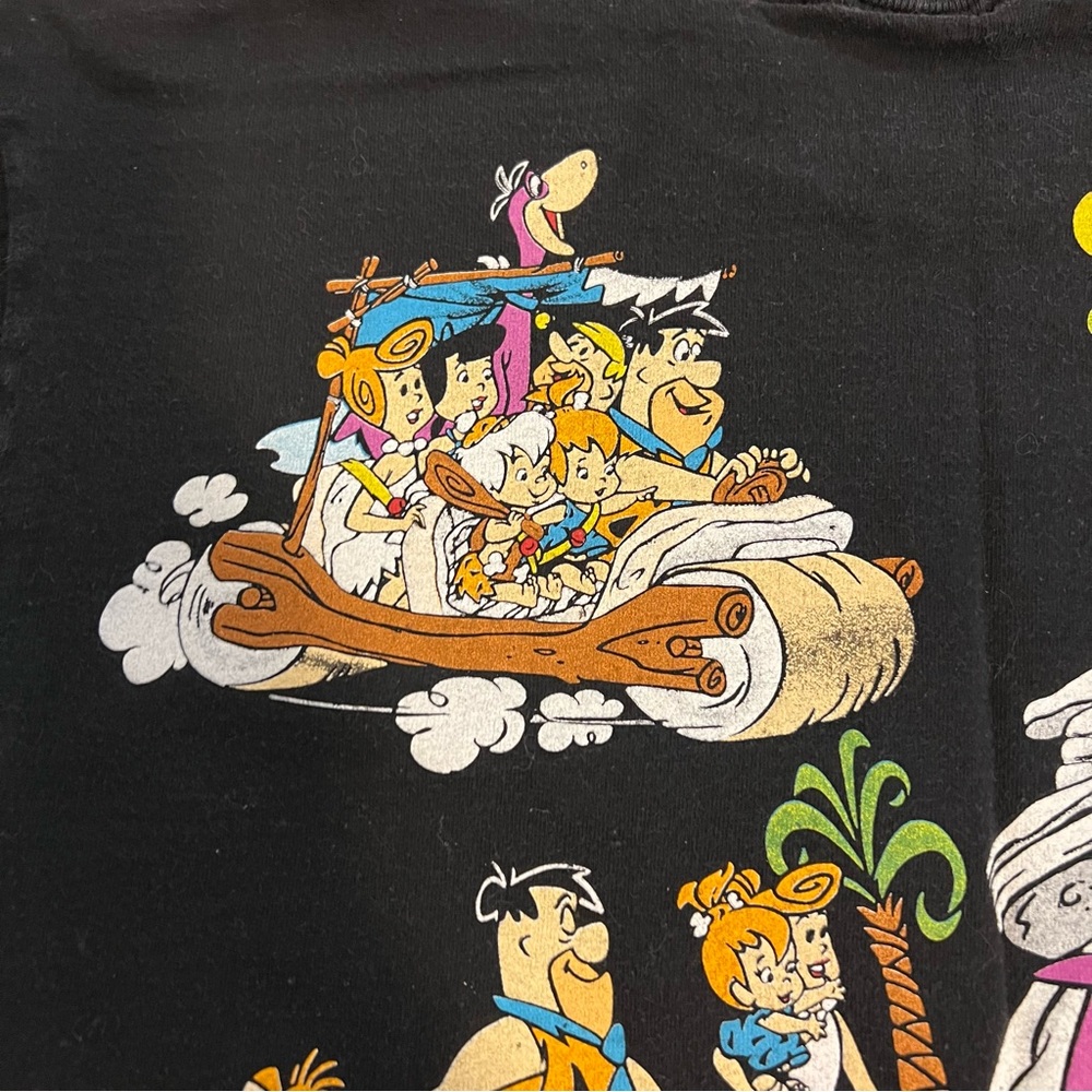 CLOSET CLOSING Flintstones T Shirt Vintage Tultex 1994 90s Front & Back Graphics - Picture 6 of 16